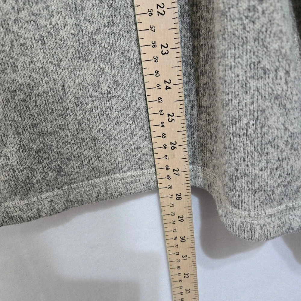 The North Face Size XL Quarter Zip Heather Gray Sweater Fleece Pullover #1309